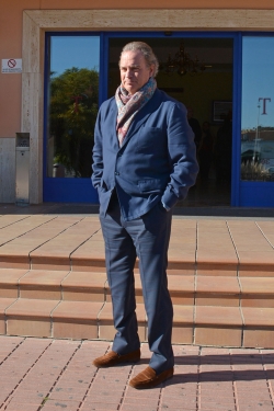 Bertín Osborne se mostró muy atento a la prensa pese al duro momento.