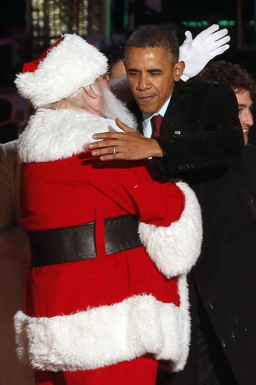 Barack Obama, el mejor amigo de Papá Noel