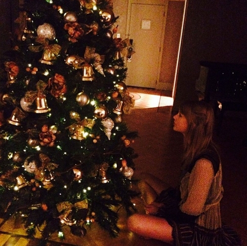 Taylor Swift espera impaciente la Navidad