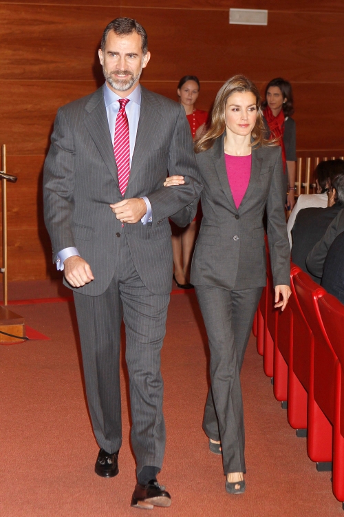 Letizia y el Príncipe Felipe, a juego
