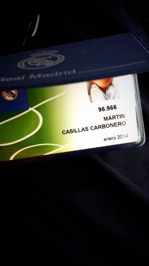 Martín Casillas Carbonero, socio 96.966 del Real Madrid