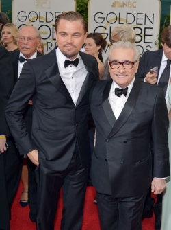 DiCaprio y Martin Scorsese, en los Globos de Oro 2014