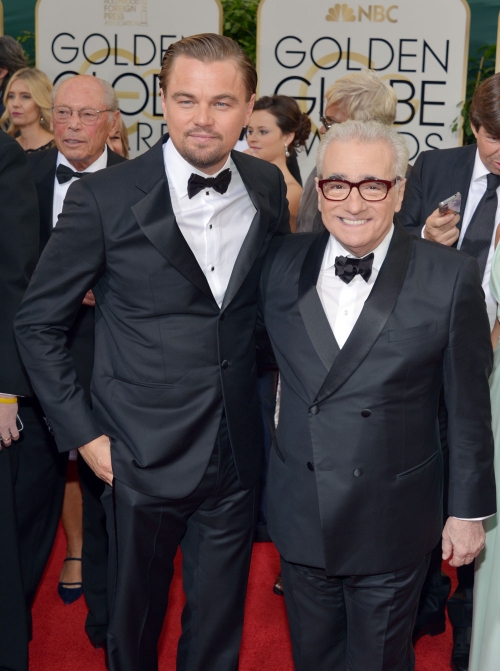 DiCaprio y Martin Scorsese, en los Globos de Oro 2014