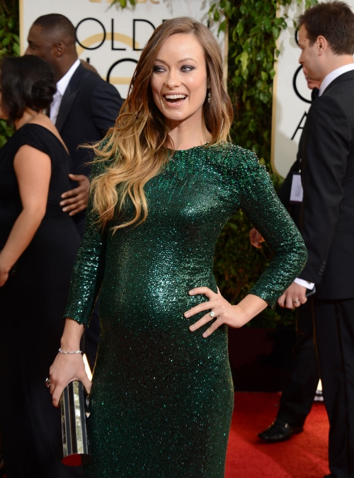 Olivia Wilde, otra embarazada en los Globos de Oro 2014
