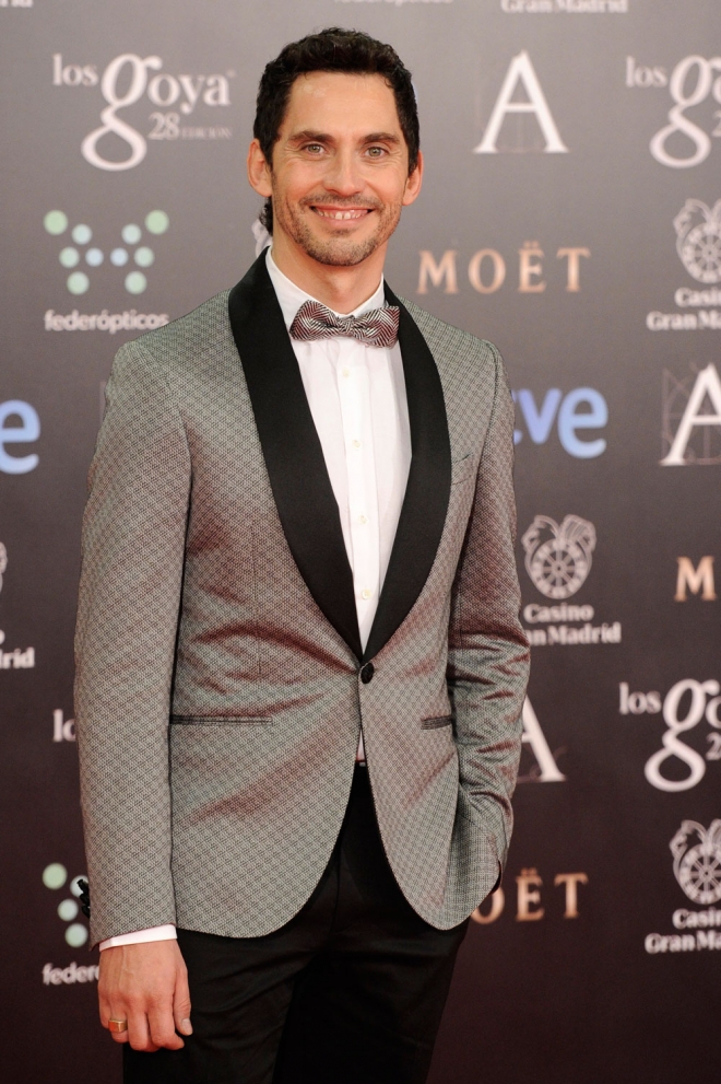 Paco León, en la alfombra roja de los Goya 2014