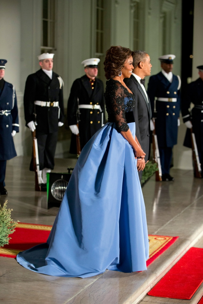 El vestido de princesa de Michelle Obama