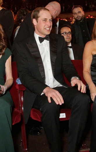 El Príncipe Guillermo no faltó a la cita de los BAFTA 2014 en Londres