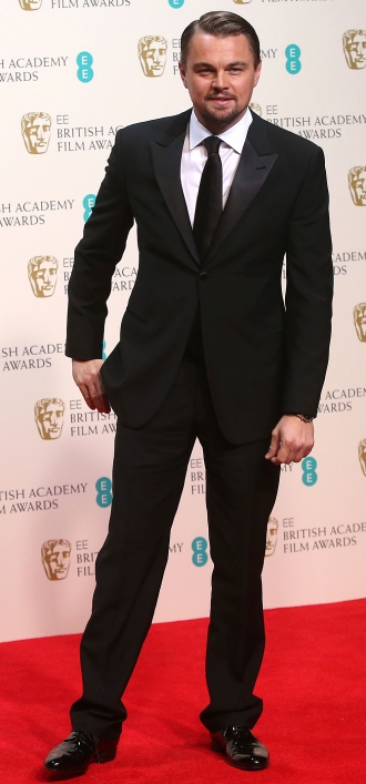 Leonardo DiCaprio, el gran favorito en los Oscars, durante los premios BAFTA 2014