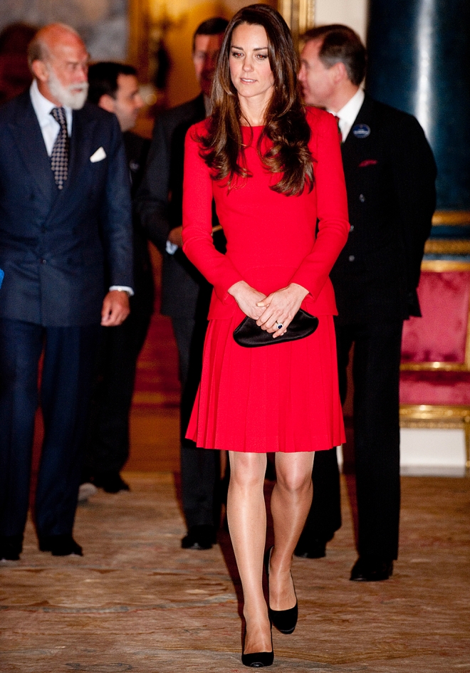 Kate Middleton, en su línea, guapa y elegante
