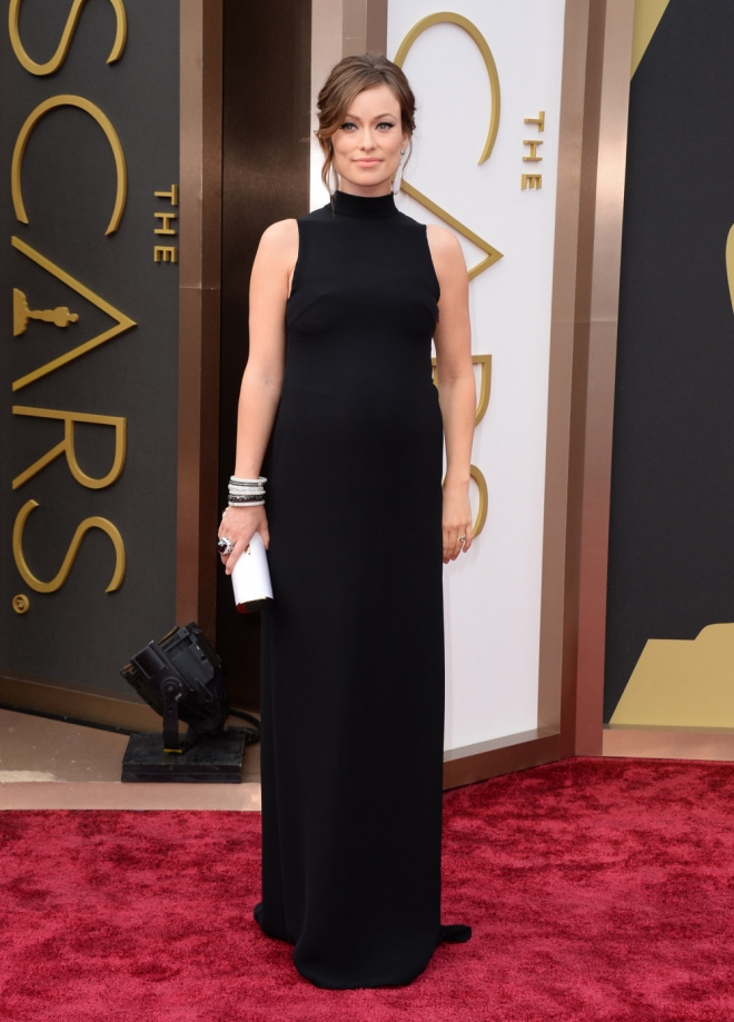Olivia Wilde, en la alfombra roja de los Oscars 2014