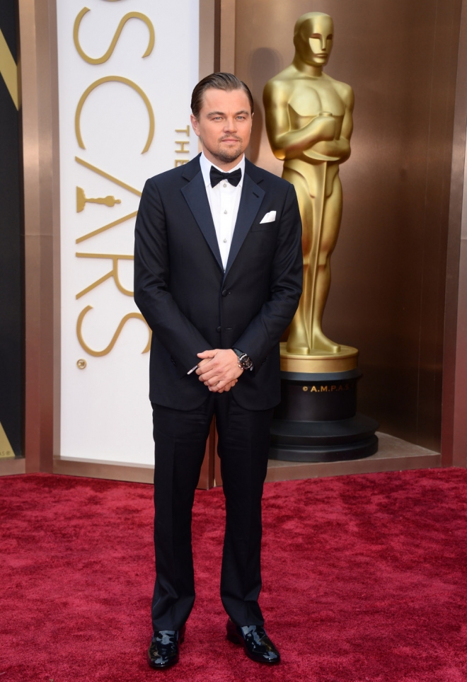 Leonardo DiCaprio, en la alfombra roja de los Oscars 2014