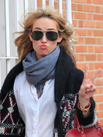 Patricia Conde, de lo más animada