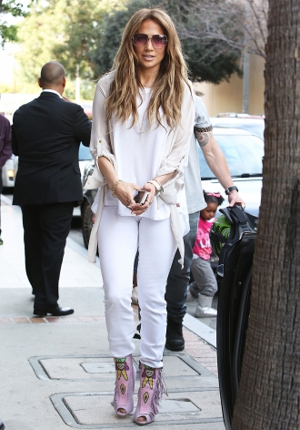 Los botines más ridículos de Jennifer Lopez