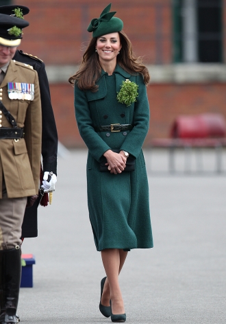 Kate Middleton celebra San Patricio totalmente vestida de verde