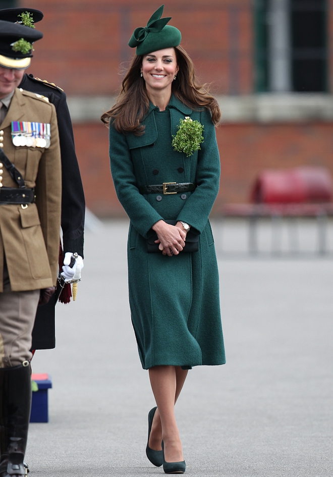 Kate Middleton celebra San Patricio totalmente vestida de verde
