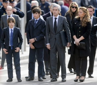 La familia de Adolfo Suárez, en el Congreso de los Diputados