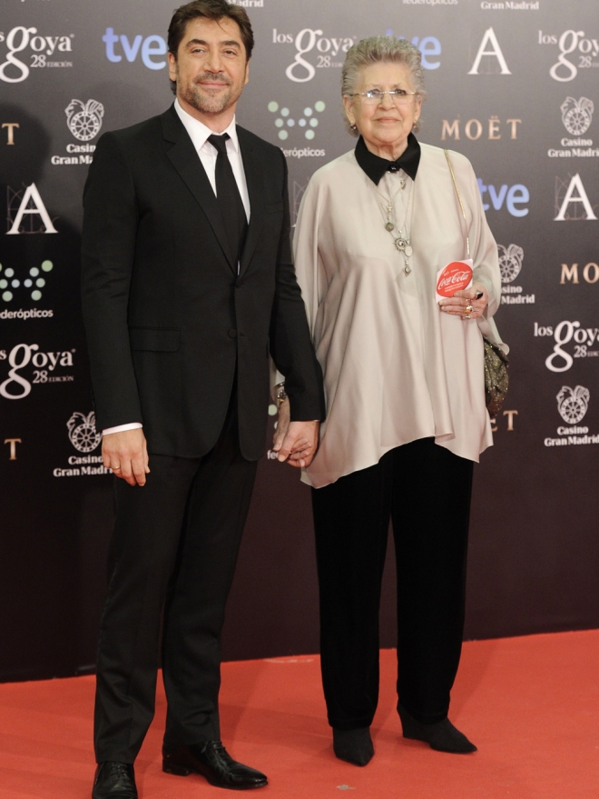 Javier Bardem y su orgullosa madre Pilar Bardem: una familia de cine