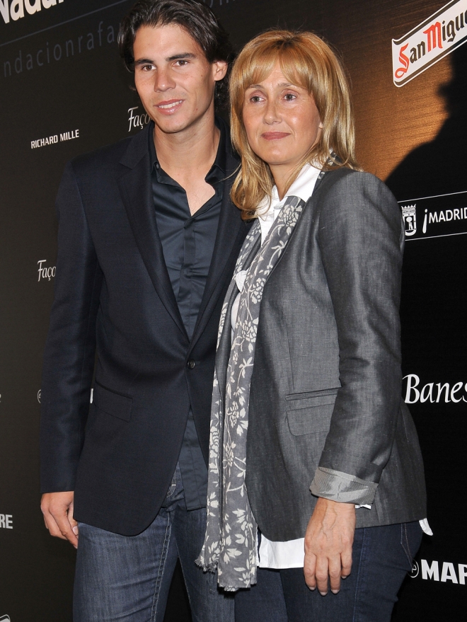 El tenista Rafa Nadal, muy cercano a su madre Ana María Parera