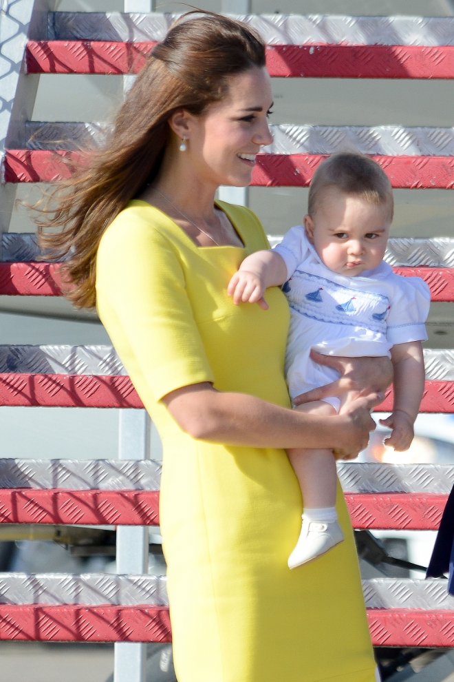 Kate Middleton, tentando a la suerte con un vestido amarillo