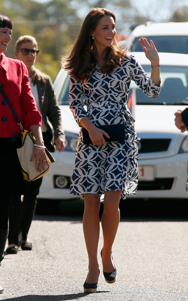 Kate Middleton, sonriente y muy primaveral