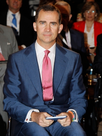 El Príncipe Felipe, un reconocido hincha del Atlético de Madrid