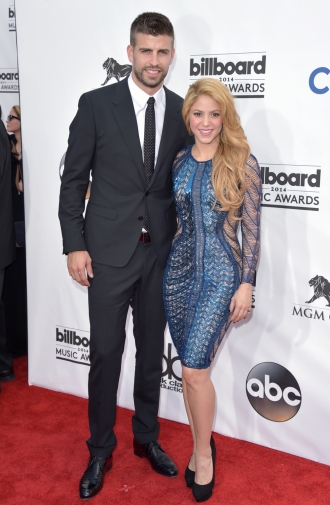 Shakira presume de Gerard Piqué en los Billboard 2014