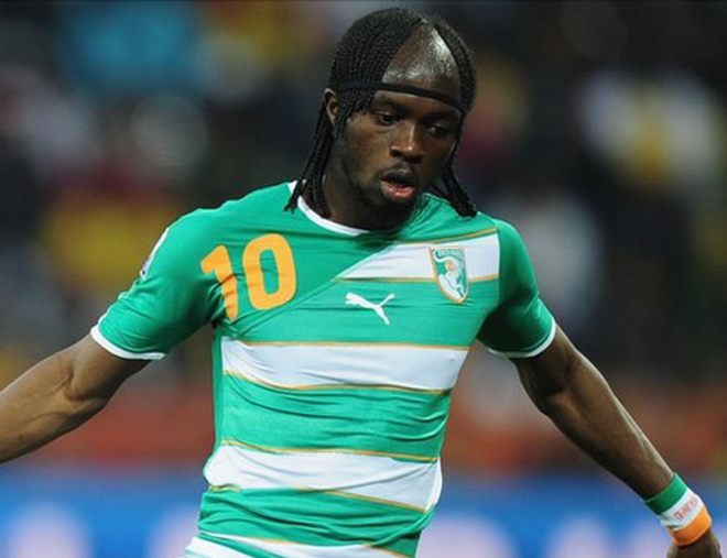 Gervinho, el goleador de Costa de Marfil en el Mundial 2014