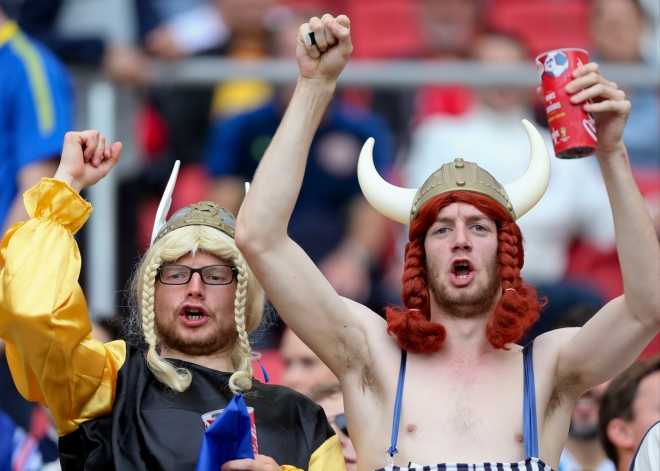 Astérix y Obélix no faltaron a la primera victoria de Francia en el Mundial 2014