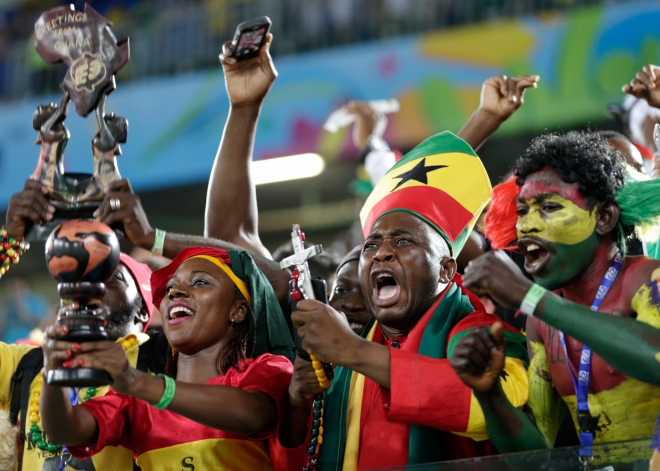 La afición de Ghana, encantada con su equipo pese a la derrota contra EE.UU