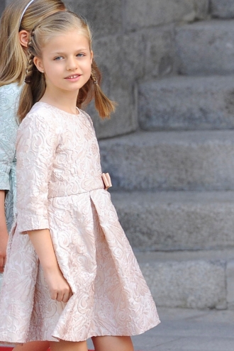 Leonor, Princesa de Asturias, en la coronación de su padre Felipe VI
