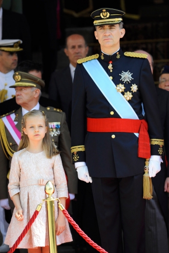 Felipe VI, Rey de España, y Leonor, Princesa de Asturias