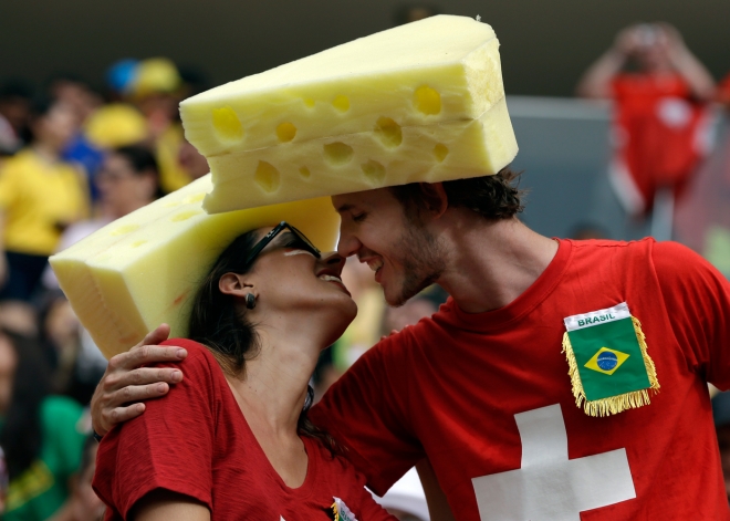 La sabrosa afición suiza en el Mundial de Brasil