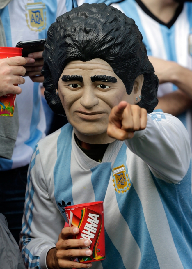 'Maradona' no se perdió la victoria de Argentina contra Nigeria