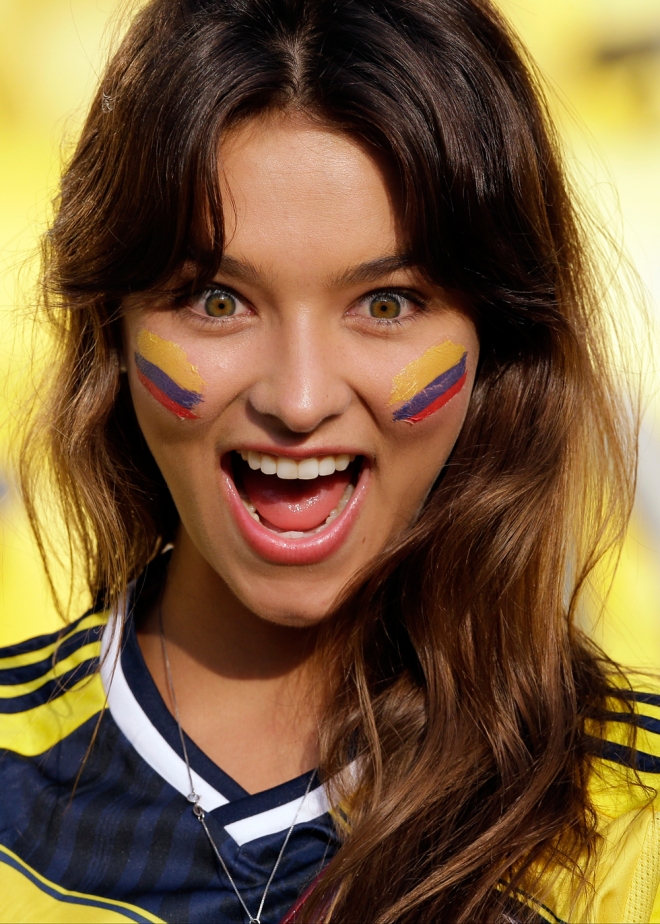 Colombia tiene a las aficionadas más guapas del Mundial 2014