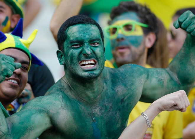 Hulk, presente en las gradas del Brasil Colombia