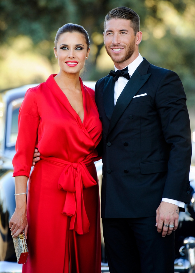 El look de Pilar Rubio y Sergio Ramos en la boda de René y Vania Millán