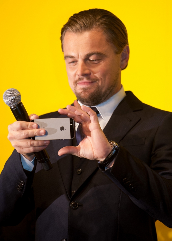 Leonardo DiCaprio, otra celebrity enamorada de los iPhone