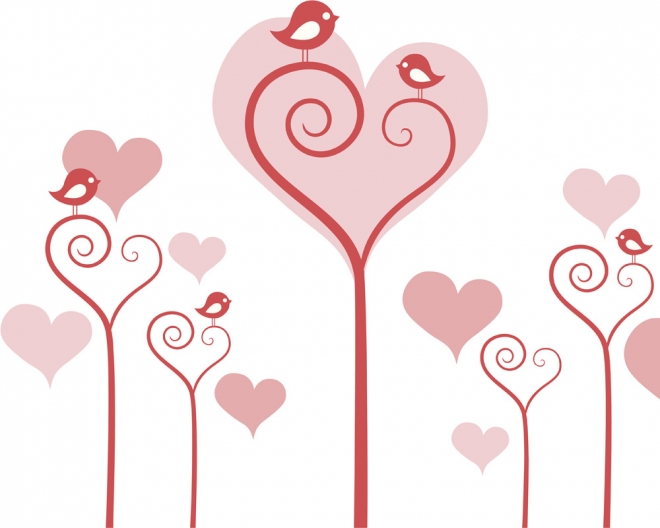 Tarjetas de San Valentín: El rosa y el rojo, los colores estrella