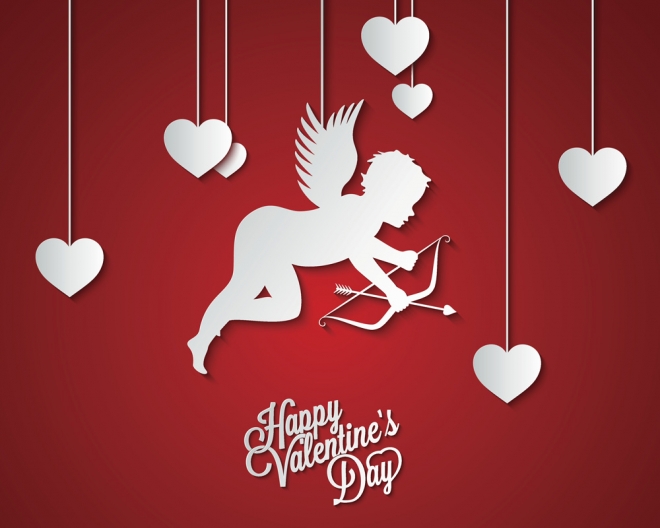 Cupido no puede faltar en las felicitaciones de San Valentín