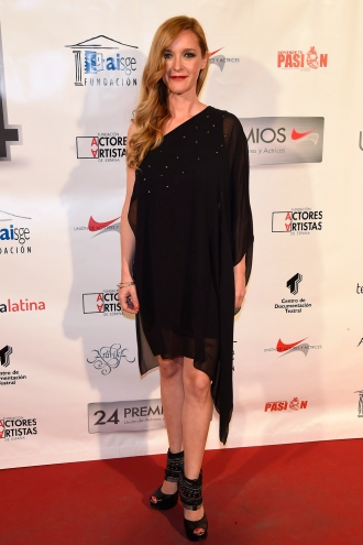 María Esteve, transparencias en los Premios Unión de Actores 2015