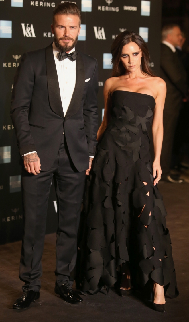 David Beckham, junto a Victoria Beckham en la gala McQueen