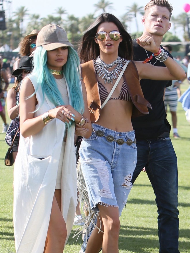 Kendall y Kylie Jenner, las reinas boho de Coachella