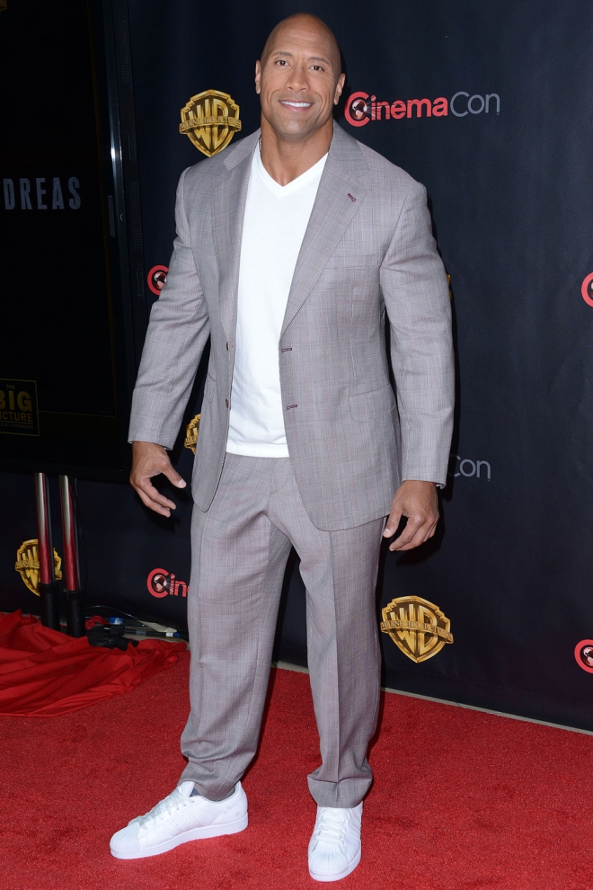 CinemaCon 2015: Dwayne Johnson, elegante pero informal