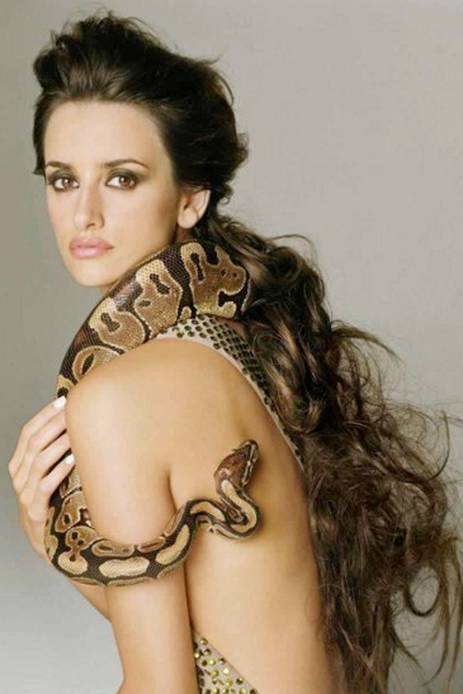 Penélope Cruz, amor por las serpientes