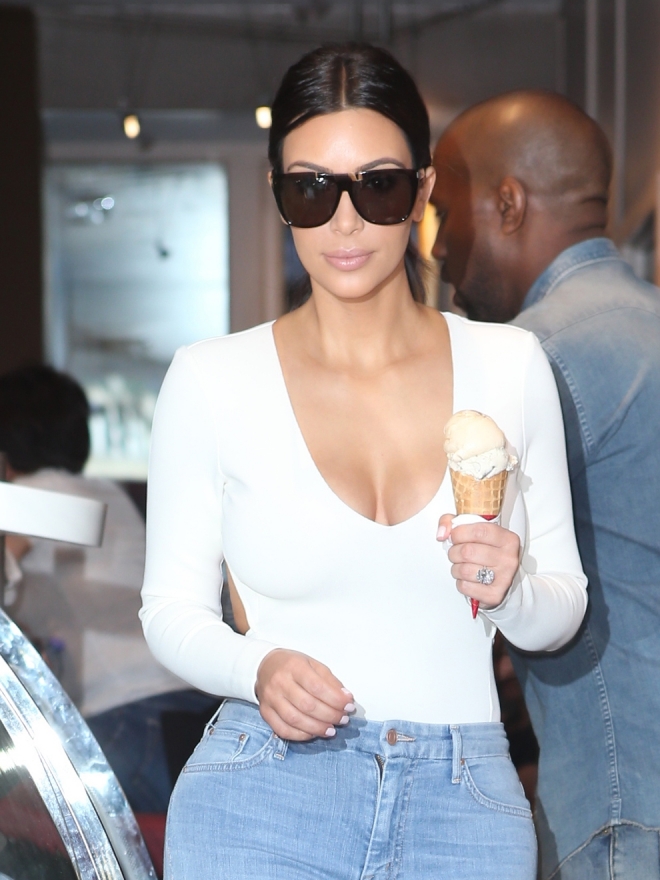 Alimentos de famosas: el helado de Kim Kardashian