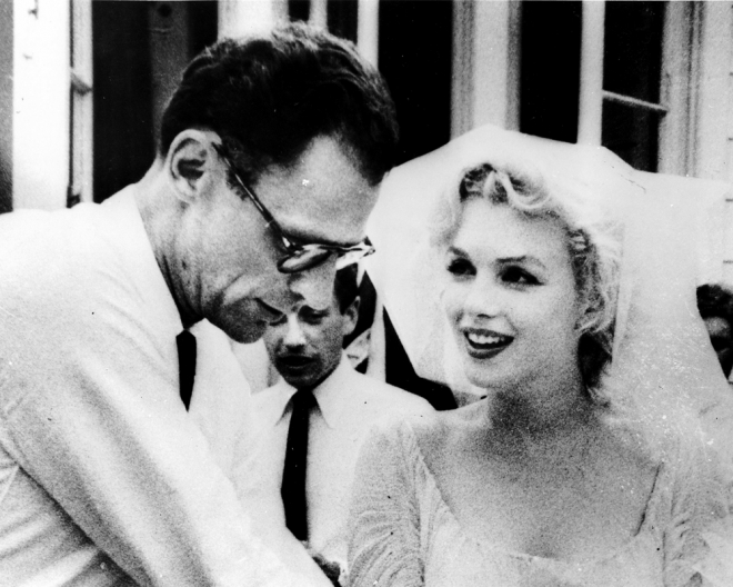 Marilyn Monroe, radiante el día de su boda