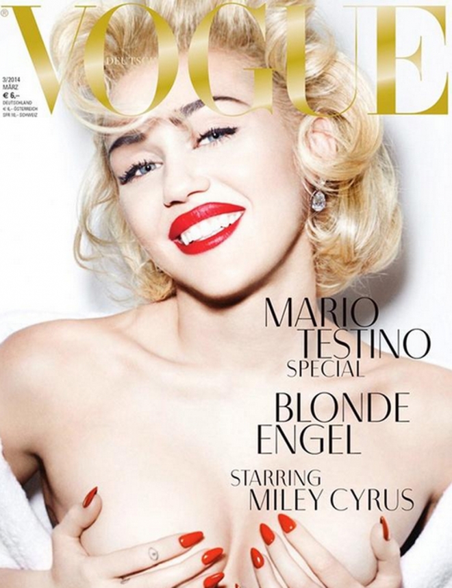 Miley Cyrus fue Marilyn Monroe para el objetivo de Mario Testino