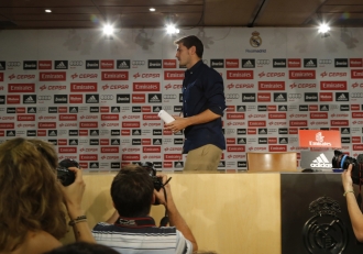 Iker Casillas, muy emocionado tras dejar el Real Madrid