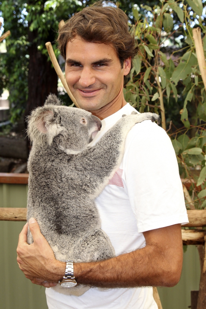 Federer, amante de los animales