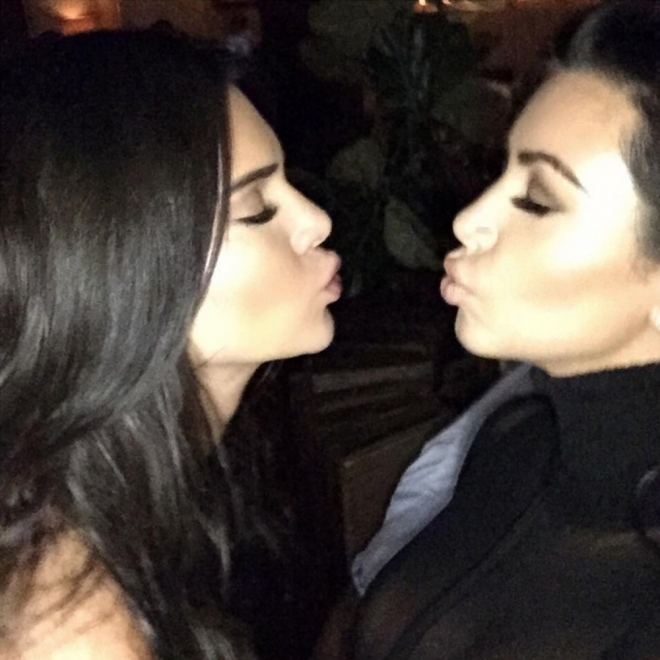 Kendall Jenner y Kim Kardashian, en el cumpleaños de Kylie Jenner